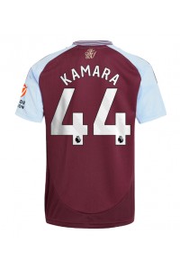 Fotbalové Dres Aston Villa Boubacar Kamara #44 Domácí Oblečení 2024-25 Krátký Rukáv